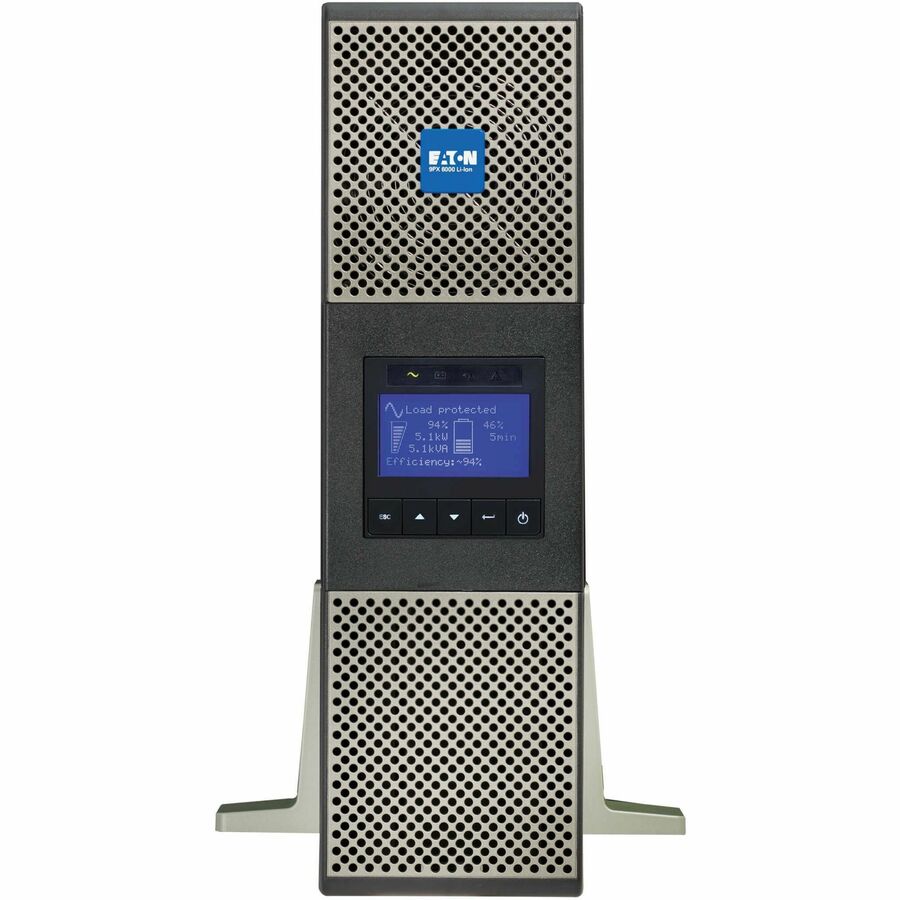Eaton 9PX 6000VA 5400W 208V Online Double-Conversion UPS - L6-30P or Hardwired Input, 2 L6-20R, 2 L6-30R, Lithium-ion Battery, Cybersecure Network Card, Extended Run, 3U Rack/Tower — 9PX6K-L