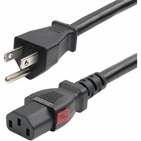 StarTech.com 12ft (3.6m) Heavy Duty Power Cord, NEMA 5-15P to Locking C13 AC Power Cable, 15A 125V, 14AWG, UL Listed — 27LC-4B00-POWER-CORD