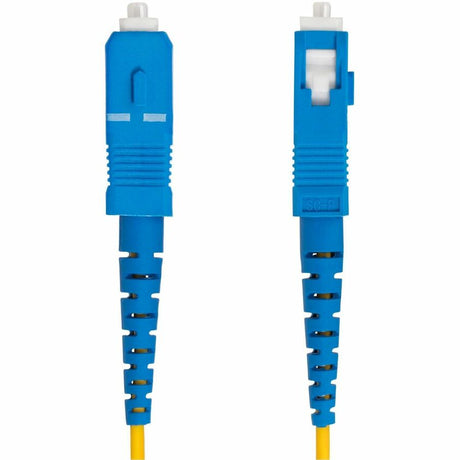 StarTech.com 2m (6.6ft) LC to SC (UPC) OS2 Single Mode Simplex Fiber Optic Cable, 9/125, 40G/100G, Low Insertion Loss, LSZH Jumper Cord — SPSMLCSC-OS2-2M