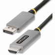 StarTech.com 6ft (2m) DisplayPort to HDMI Adapter Cable, 8K 60Hz, 4K 144Hz, HDR10, DP 1.4 to HDMI 2.1 Active Video Converter — 133DISPLAYPORTHDMI21