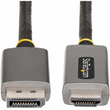StarTech.com 6ft (2m) DisplayPort to HDMI Adapter Cable, 8K 60Hz, 4K 144Hz, HDR10, DP 1.4 to HDMI 2.1 Active Video Converter — 133DISPLAYPORTHDMI21