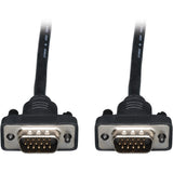 Eaton Tripp Lite Series Low-Profile VGA High-Resolution RGB Coaxial Cable (HD15 M/M), 25 ft. (7.62 m) — P502-025-SM