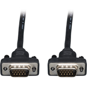 Eaton Tripp Lite Series Low-Profile VGA High-Resolution RGB Coaxial Cable (HD15 M/M), 25 ft. (7.62 m) — P502-025-SM