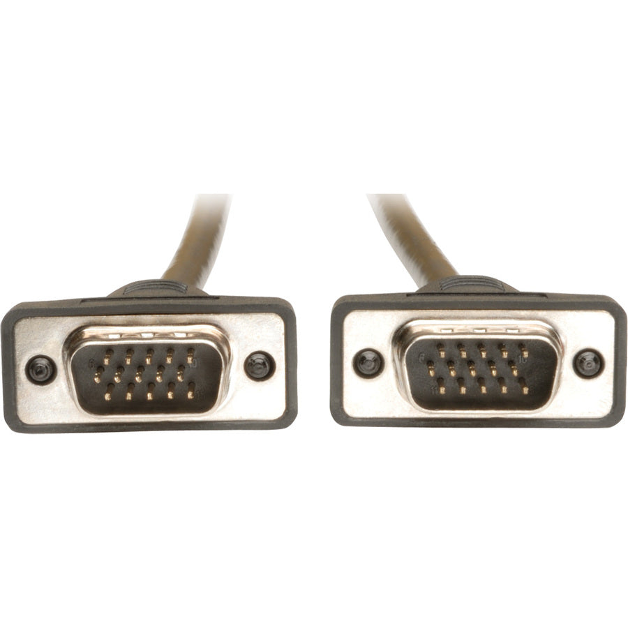 Eaton Tripp Lite Series Low-Profile VGA High-Resolution RGB Coaxial Cable (HD15 M/M), 25 ft. (7.62 m) — P502-025-SM