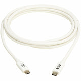 Eaton Tripp Lite Series USB4 20Gbps Cable (M/M) - USB-C, 4K 60 Hz, 240W PD Charging, White, 2 m (6.6 ft.) — U521-1P0M-WH20G