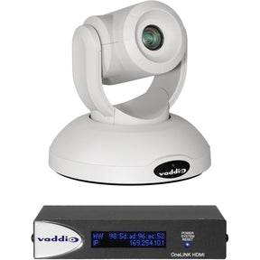 Vaddio RoboSHOT 40 UHD OneLINK HDMI Video Conferencing System - Includes PTZ Camera and HDMI Receiver - White — 999-9952-100W
