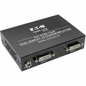 Eaton Tripp Lite Series 2-Port DVI over Cat5/6 Splitter/Extender, Box-Style Transmitter for Video, Dual-Display DVI-D, 200 ft. (60 m), TAA — B140-002-DD
