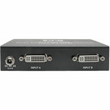 Eaton Tripp Lite Series 2-Port DVI over Cat5/6 Splitter/Extender, Box-Style Transmitter for Video, Dual-Display DVI-D, 200 ft. (60 m), TAA — B140-002-DD