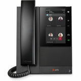 Poly CCX 505 IP Phone - Corded - Corded/Cordless - Wi-Fi, Bluetooth - Desktop, Wall Mountable - Black — 82Z79AA
