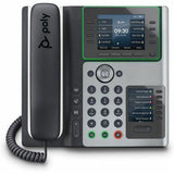 Poly Edge E450 IP Phone - Corded - Corded/Cordless - Bluetooth, NFC, Wi-Fi - 3 Multiple Conferencing - Desktop, Wall Mountable - White, Midnight Blue — 82M90AA