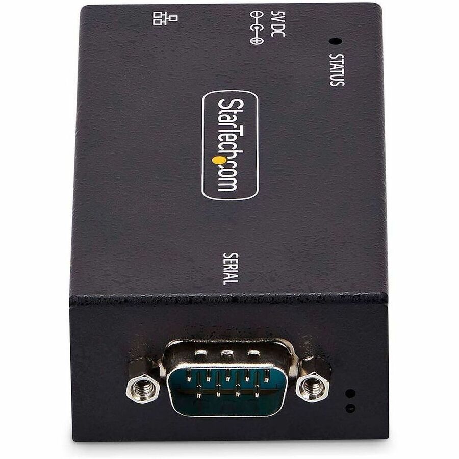 StarTech.com 1-Port Serial to Ethernet Adapter, IP Serial Device Server For Remote RS232 Devices, Wall/DIN Rail Mount, LAN To DB9 Converter — I13-SERIAL-ETHERNET