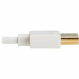 Eaton Tripp Lite Series Slim High-Speed HDMI Cable with Ethernet and Digital Video with Audio, UHD 4K 60 Hz (M/M), White, 3 ft. (0.9 m) — P569-003-SLIM-W