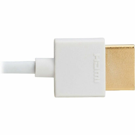 Eaton Tripp Lite Series Slim High-Speed HDMI Cable with Ethernet and Digital Video with Audio, UHD 4K 60 Hz (M/M), White, 3 ft. (0.9 m) — P569-003-SLIM-W