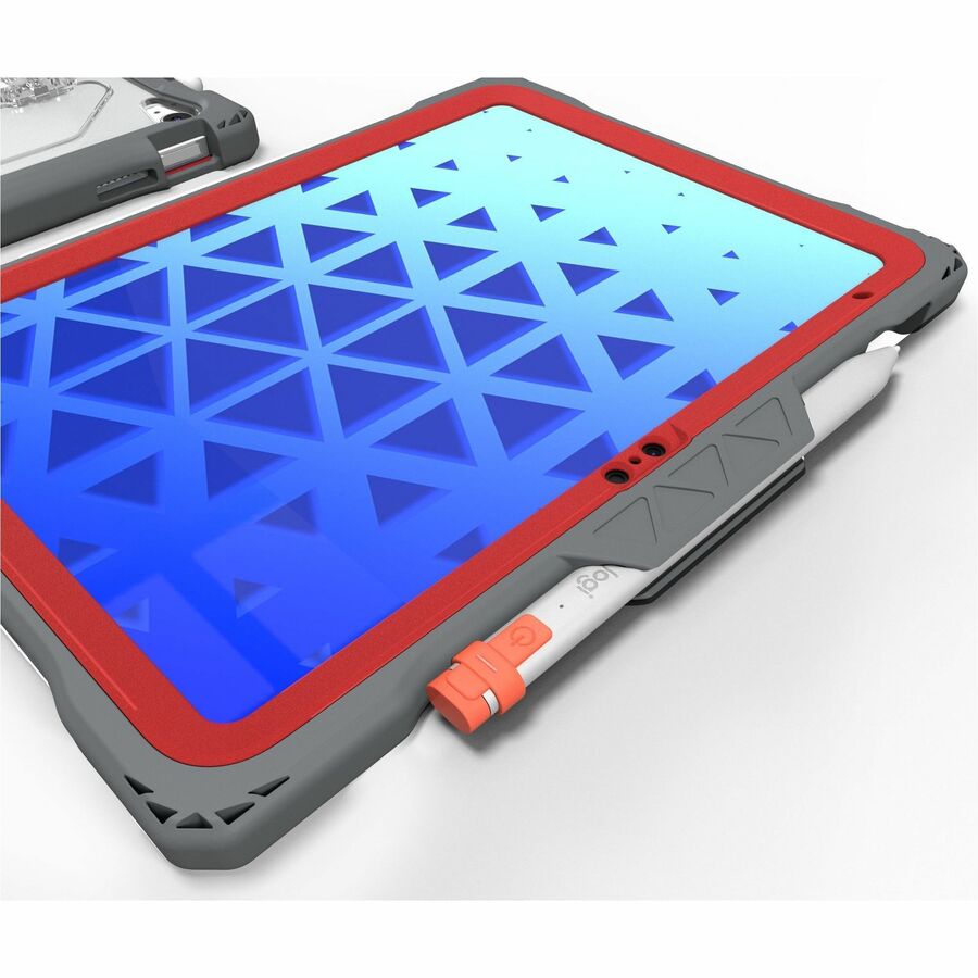 Shield Extreme-X2 for iPad 10 10.9" (2022) (Red Bezel-Gray Case) — APSXX2IP10RED