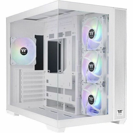 Thermaltake View 380 TG ARGB Snow Mid Tower Chassis — CA-1Z2-00M6WN-00