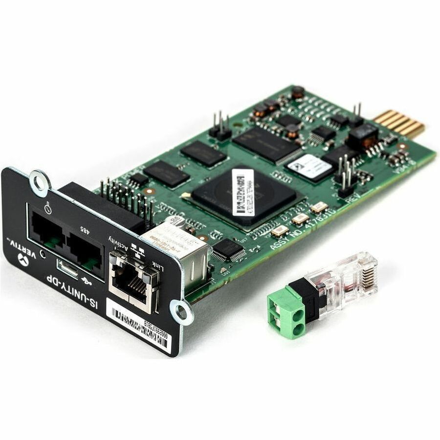 Vertiv Liebert IntelliSlot Unity-DP-Network Card - Remote Monitoring|Dual Protocol — IS-UNITY-DP