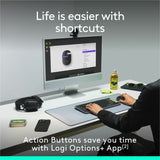 Logitech POP Mouse, Compact and Portable Wireless Bluetooth Mouse With Programmable Buttons and Quiet Clicks, Easy-Switch Between up to 3 Devices, Off-White — 910-007408