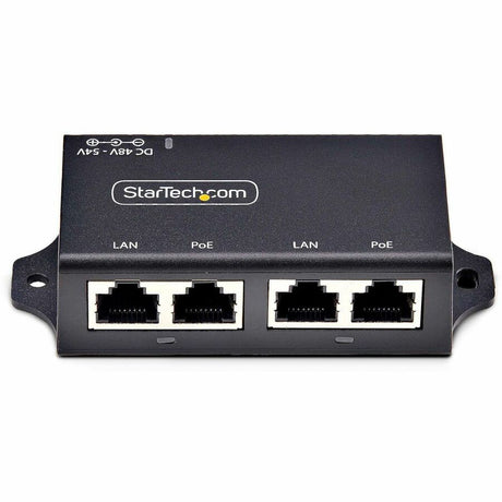 StarTech.com 2-Port PoE+ Injector, 10/100/1000Mbps, PoE/PoE+ (802.3af/802.3at), 30 Watt, 1Gbps Ethernet, Wall Mountable, Unmanaged — AF221C-POE-INJECTOR