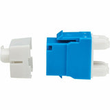 Eaton Tripp Lite Series Cat6a Keystone Jacks, 10 Pack - 4PPoE Compliant, 110/Krone, 568A/B, RJ45 Ethernet, Blue, TAA — N238-010-BL-6A