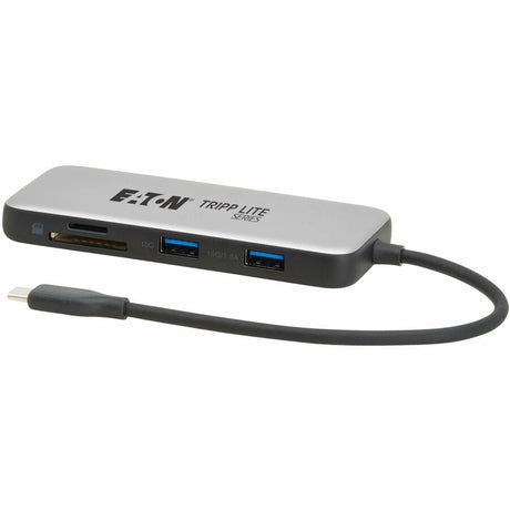 Eaton Tripp Lite Series USB-C Multiport Adapter - 4K 60 Hz HDMI, USB 3.2 Gen 2 Hub Ports, Memory Card Slots, 100W PD Charging, HDR, HDCP 2.2 — U444-06N-H4MUC3