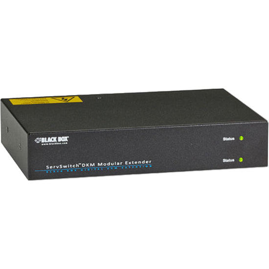 Black Box DKM FX Extender Modular Housing, 2-Slot Chassis with Integrated Power Supply — ACXMODH2R-P-R2