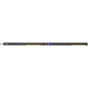 Eaton Managed rack PDU, 0U, 5-15P input, 1.44 kW max, 120V, 12A, 10 ft cord, Single-phase, Black, Outlets: (16) 5-15R — EMA112-10