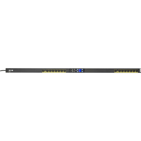 Eaton Managed rack PDU, 0U, 5-15P input, 1.44 kW max, 120V, 12A, 10 ft cord, Single-phase, Black, Outlets: (16) 5-15R — EMA112-10