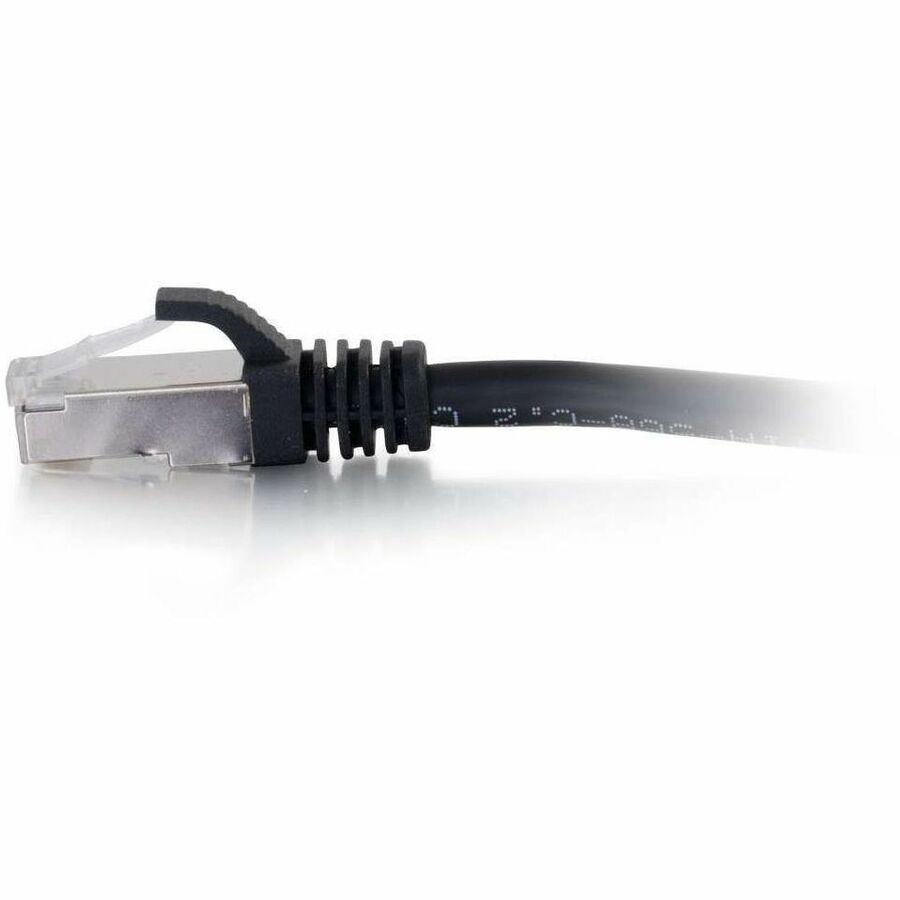 C2G-12ft Cat6 Snagless Shielded (STP) Network Patch Cable - Black — 00818
