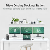 Plugable 13-in-1 USB-C Triple Monitor Docking Station with 100W Charging, Compatible with Windows, Mac, and Chrome with Thunderbolt 3 / 4 or USB-C — UD-ULTCDL