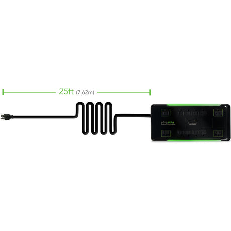 Plugable Surge Protector Power Strip with USB and 12 AC Outlets — PS12-USB25