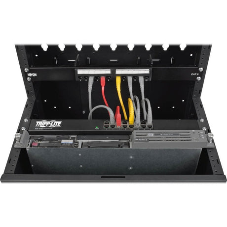 Eaton Tripp Lite Series SmartRack 16U Low-Profile Vertical-Mount Wall-Mount Half-Height Server Rack Enclosure — SRWF16U38