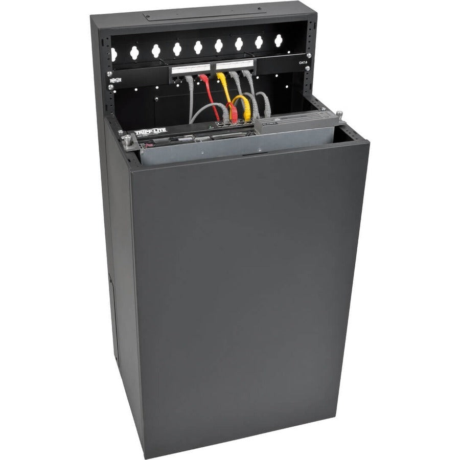 Eaton Tripp Lite Series SmartRack 16U Low-Profile Vertical-Mount Wall-Mount Half-Height Server Rack Enclosure — SRWF16U38