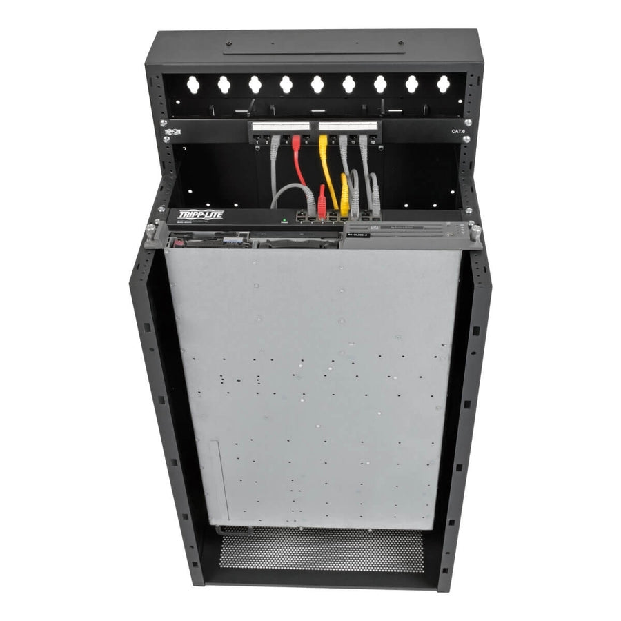 Eaton Tripp Lite Series SmartRack 16U Low-Profile Vertical-Mount Wall-Mount Half-Height Server Rack Enclosure — SRWF16U38