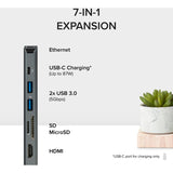 7-in-1 USB C Hub Multiport Adapter with Ethernet — USBC-7IN1E
