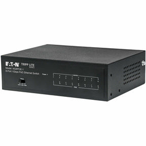 Eaton Tripp Lite Series 8-Port 10/100/1000 Mbps Desktop Gigabit Ethernet Unmanaged Switch with PoE+, 60W, Metal Enclosure — NG8POE-1