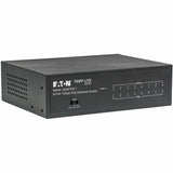 Eaton Tripp Lite Series 8-Port 10/100/1000 Mbps Desktop Gigabit Ethernet Unmanaged Switch with PoE+, 60W, Metal Enclosure — NG8POE-1