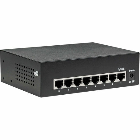 Eaton Tripp Lite Series 8-Port 10/100/1000 Mbps Desktop Gigabit Ethernet Unmanaged Switch with PoE+, 60W, Metal Enclosure — NG8POE-1