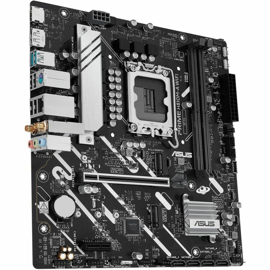 Asus Prime H810M-A WIFI-CSM Desktop Motherboard - Intel H810 Chipset - Socket LGA-1851 - Micro ATX — PRIME H810M-A WIFI-CSM