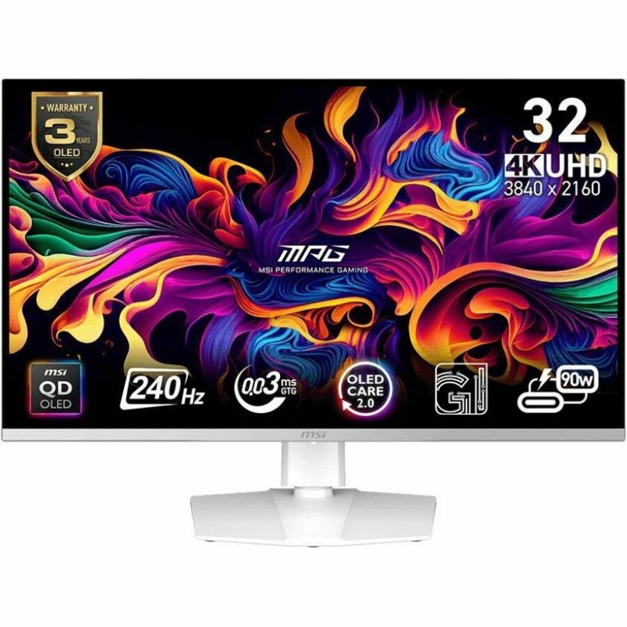 MSI MPG 321URXW QD-OLED 32" Class 4K UHD Gaming OLED Monitor - 16:9 - Black — MPG321URXWQDOLED