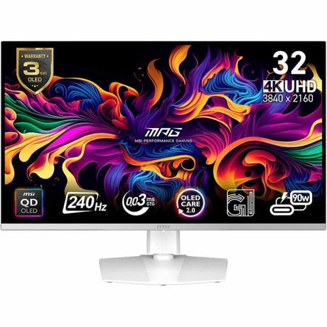 MSI MPG 321URXW QD-OLED 32" Class 4K UHD Gaming OLED Monitor - 16:9 - Black — MPG321URXWQDOLED