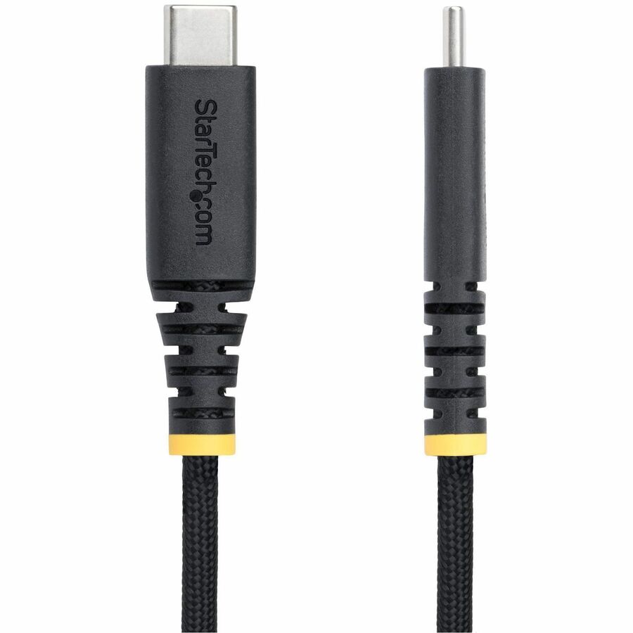 StarTech.com 10ft (3m) USB-C Charging Cable, Side Screw Locking, 240W (5A) PD EPR, Silicone Jacket w/Braid, Rugged USB 2.0 Cord, USB-IF — S2CEPR3M-USBSL-CABLE