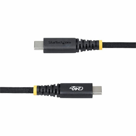 StarTech.com 10ft (3m) USB-C Charging Cable, Side Screw Locking, 240W (5A) PD EPR, Silicone Jacket w/Braid, Rugged USB 2.0 Cord, USB-IF — S2CEPR3M-USBSL-CABLE