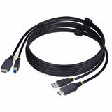 StarTech.com 6ft (1.8m) HDMI and USB 5Gbps KVM Cable, Up to 4K 60Hz, HDMI 2.0 and USB Combo Cable for KVM Switch — HU1226-KVM-CABLE