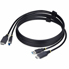 StarTech.com 6ft (1.8m) HDMI and USB 5Gbps KVM Cable, Up to 4K 60Hz, HDMI 2.0 and USB Combo Cable for KVM Switch — HU1226-KVM-CABLE