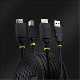 StarTech.com 6ft (1.8m) HDMI and USB 5Gbps KVM Cable, Up to 4K 60Hz, HDMI 2.0 and USB Combo Cable for KVM Switch — HU1226-KVM-CABLE