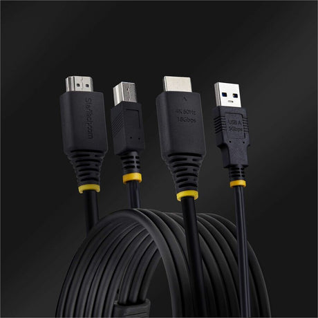 StarTech.com 6ft (1.8m) HDMI and USB 5Gbps KVM Cable, Up to 4K 60Hz, HDMI 2.0 and USB Combo Cable for KVM Switch — HU1226-KVM-CABLE