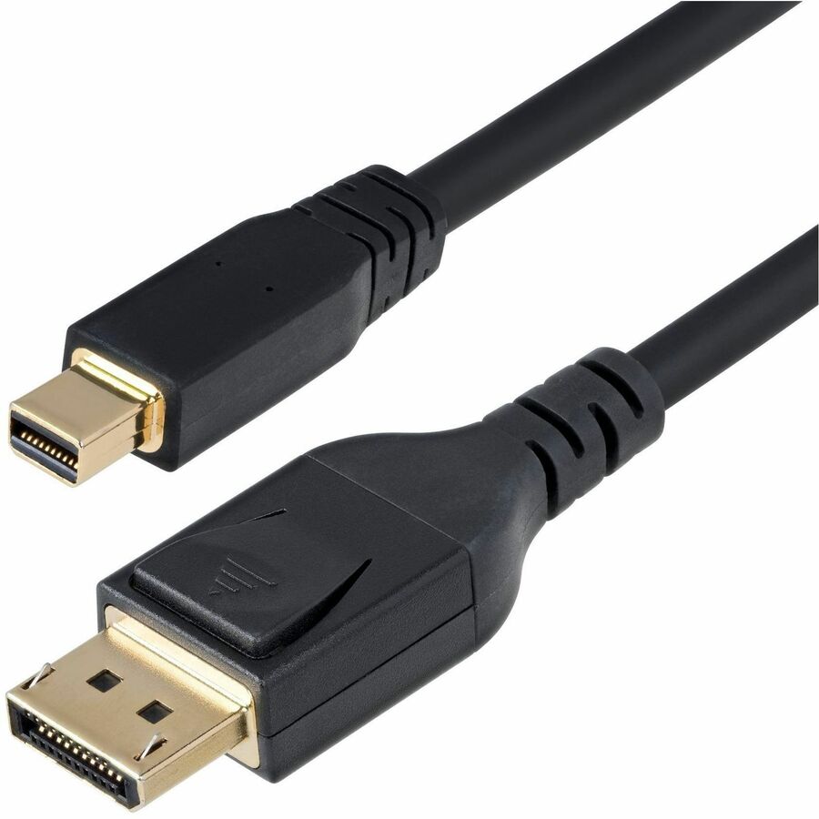 StarTech.com 10ft (3m) Mini DisplayPort to DisplayPort 1.4 Cable, 8K 60Hz HBR3 HDR, UHD 4K 120Hz, mDP to DP Slim Cord — DP14MDPMM10F