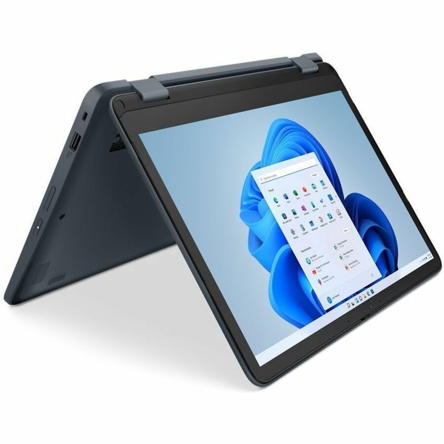 Lenovo 500w Yoga Gen 4 82VQ000RUS 12.2" Touchscreen Convertible 2 in 1 Notebook - WUXGA - Intel Core i3 i3-N300 - 8 GB - 128 GB SSD - English Keyboard - Slate Gray — 82VQ000RUS