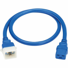 Eaton Tripp Lite Series PDU Power Cords, C19 to P-Lock C20 - Heavy-Duty, 20A, 250V, 12 AWG, 4 ft. (1.2 m), Blue, 6 Pack — P036-E04-ABL-6