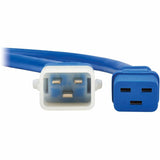 Eaton Tripp Lite Series PDU Power Cords, C19 to P-Lock C20 - Heavy-Duty, 20A, 250V, 12 AWG, 4 ft. (1.2 m), Blue, 6 Pack — P036-E04-ABL-6